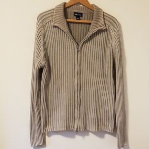 H&M L.O.G.G. double zip cardigan